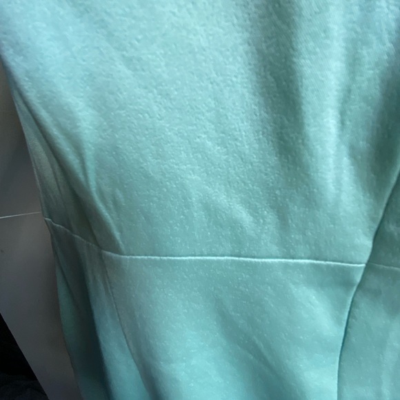 Elliatt Camo Asymmetric Satin Cocktail Dress size large Seafoam Green - Picture 6 of 8